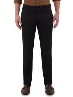 Parx - Low Rise Tapered Fit Black Trousers