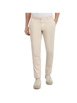 Parx - Low Rise Tapered Beige Trousers