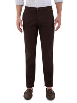 Parx - Low Rise Tapered Brown Trousers