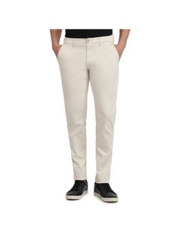 Parx - Slim Tapered Fit Beige Trousers