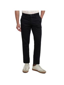 Parx - Low Rise Tapered Fit Black Trousers