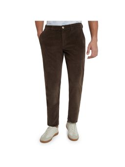 Parx - Tapered Fit Brown Trousers