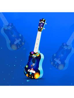 MAD OVER TOYS - Rock Star Guitar with Space Theme - 4-String