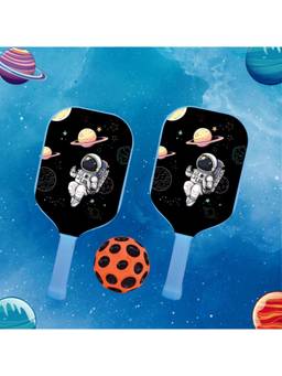 MAD OVER TOYS - Space Theme Pickle Game Set with 2 Paddles & Ball