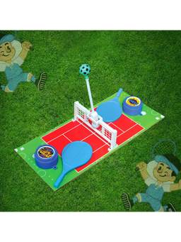 MAD OVER TOYS - Lawn Tennis Battle Game with Rackets, Ball & Net