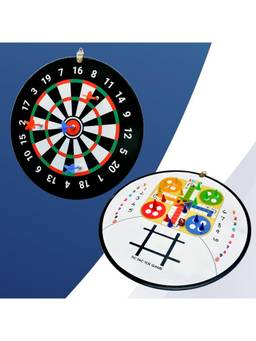 MAD OVER TOYS - 3-in-1 Adventure Double-Sided Dart Board Game