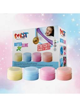 MAD OVER TOYS - Butter Slime Sensory Clay (Pack of 4)