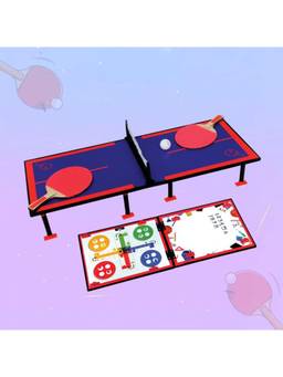 MAD OVER TOYS - 3-in-1 Ping Pong Game with Ludo & White Board
