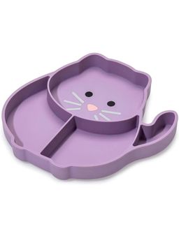 Melii - Silicone Divided Plate Purple