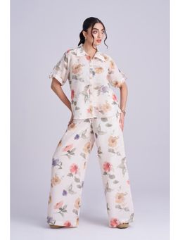 Torsha - White Linen Co-Ord Set