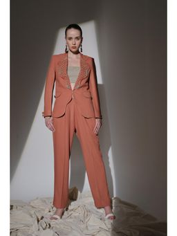 THE SILK LOVE - Rust Dream Wave Co-Ord Set