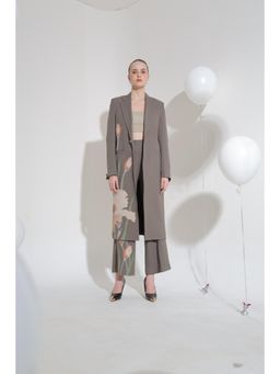 THE SILK LOVE - Grey Zuri Co-Ord Set