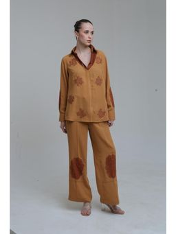 THE SILK LOVE - Mustard Pixi Patch Co-Ord Set