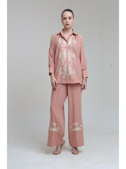 THE SILK LOVE - Peach Fern Co-Ord Set