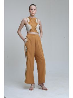 THE SILK LOVE - Mustard Fern Co-Ord Set