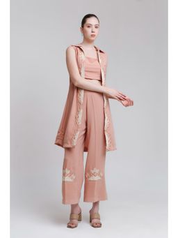 THE SILK LOVE - Peach Fern Co-Ord Set