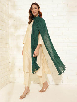 Fabindia - Green Cotton Dupatta