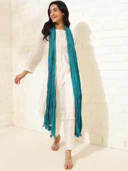Fabindia - Teal Cotton Dupatta