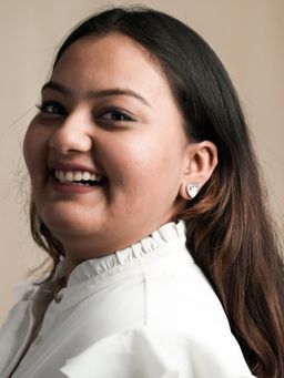 Ethnic Andaz - Melting Heart t Mother of Pearl Earrings- Silver