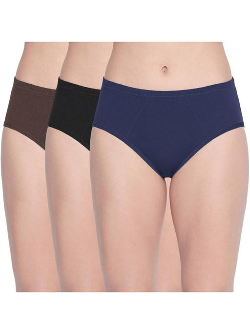 Bodycare Pack of 3 100% Cotton Classic Panties in Assorted Colors