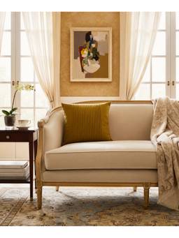 The Living Edit - Yellow Golden Pleat Cushion Cover