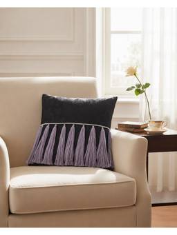 The Living Edit - Grey Nocturne Fleur Cushion Cover