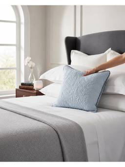 The Living Edit - White Soft Swirl Cushion Cover