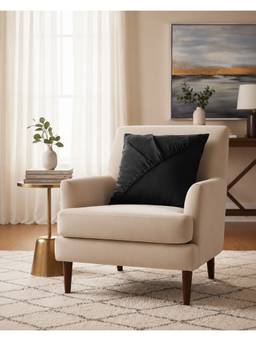 The Living Edit - Black Still Shade Cushion Cover