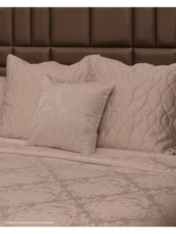 The Living Edit - Grey Quilted Waves Accent Sham Covers