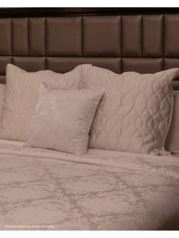 The Living Edit - Ivory Quilted Waves Accent Sham Covers