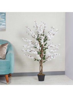HomeTown - Ilana Artificial Cherry Blossom Potted Tree 120 cm In White Colour