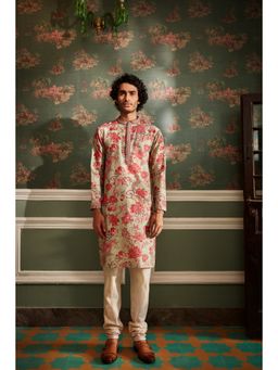 KALISTA - Green Arsh Kurta with Churidar (Set of 2)