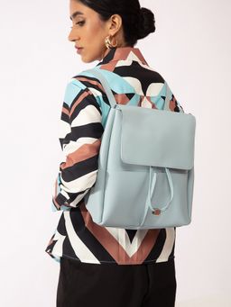 Twenty Dresses by Nykaa Fashion - Blue Solid Casual Backpack