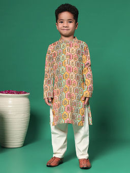 Readiprint - Boys Straight Style Cotton Kurta and Pyjama (Set of 2)