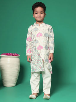 Readiprint - Boys Straight Style Cotton Fabric Kurta and Pyjama (Set of 2)