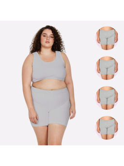 Adira - Plus Size Grey Under Dress Shorties (Pack of 4)