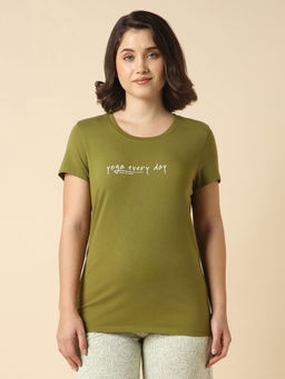 Van Heusen - Women Printed Round Neck Short Sleeve Lounge T-Shirt