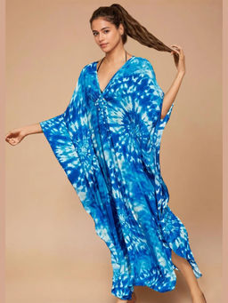 WomanLikeU - Blue Kaftan Dress