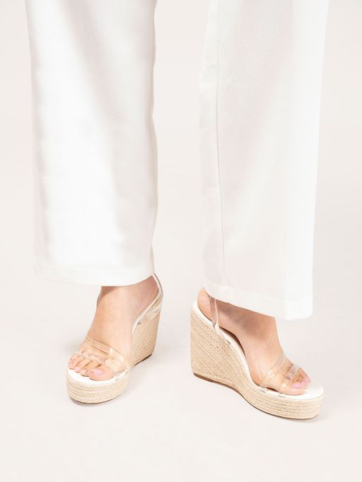 Buy RSVP by Nykaa Fashion White And Beige Ankle Strap Round Toe