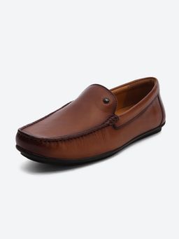Monte Carlo - Mens Leather Loafers - Tan