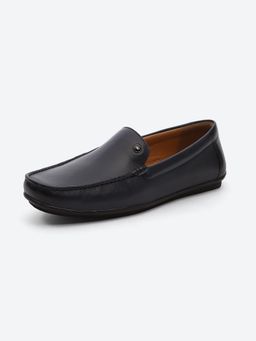 Monte Carlo - Mens Leather Loafers - Blue