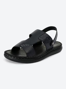 Monte Carlo - Mens Leather Sandal - Black