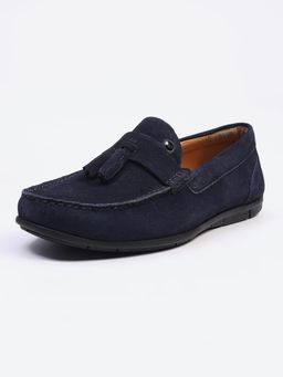 Monte Carlo - Men Slip On Moccasins - Navy Blue