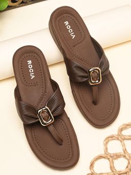 ROCIA - By Regal Brown Women Comfort Sandals