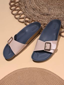 ROCIA - By Regal Beige Women Patent Sandals