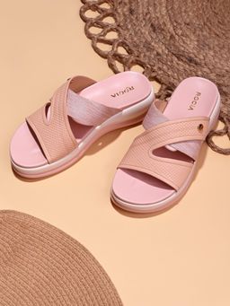 ROCIA - By Regal Peach Women Comfort Stylish Sandal Heels