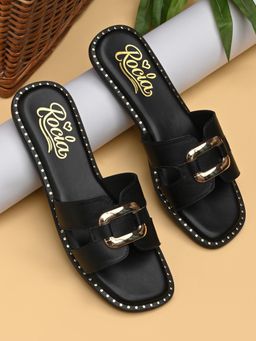 ROCIA - By Regal Black Women Stylish Flats