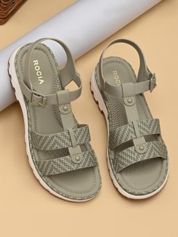 ROCIA - By Regal Mint Women T-Strap Flat Sandal Heels