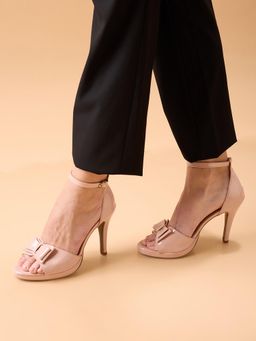 ROCIA - By Regal Nude Women Stylish Bow Stiletto Heels