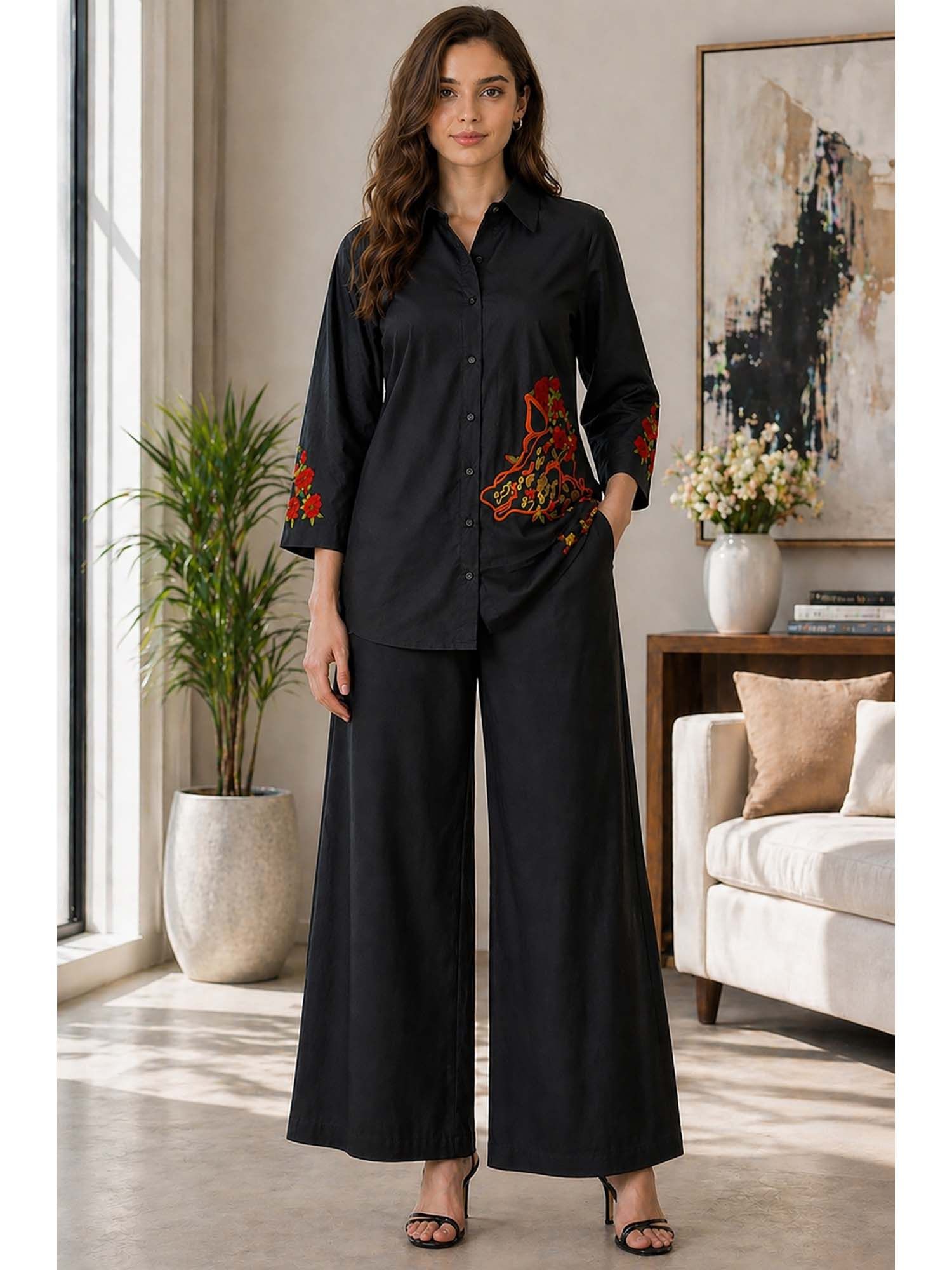 gulabidress Women Cotton Embroidered Co-Ord Set-picture-13